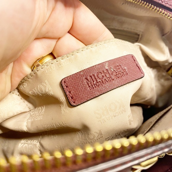 Michael Kors Sandrine Cherry Studded Satchel - Picture 8 of 8